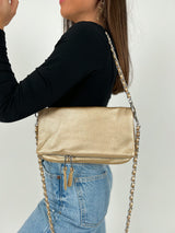 Vegan gold chains handbag