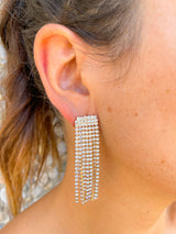 Gold cascade earrings