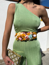 Mustard flowers belt