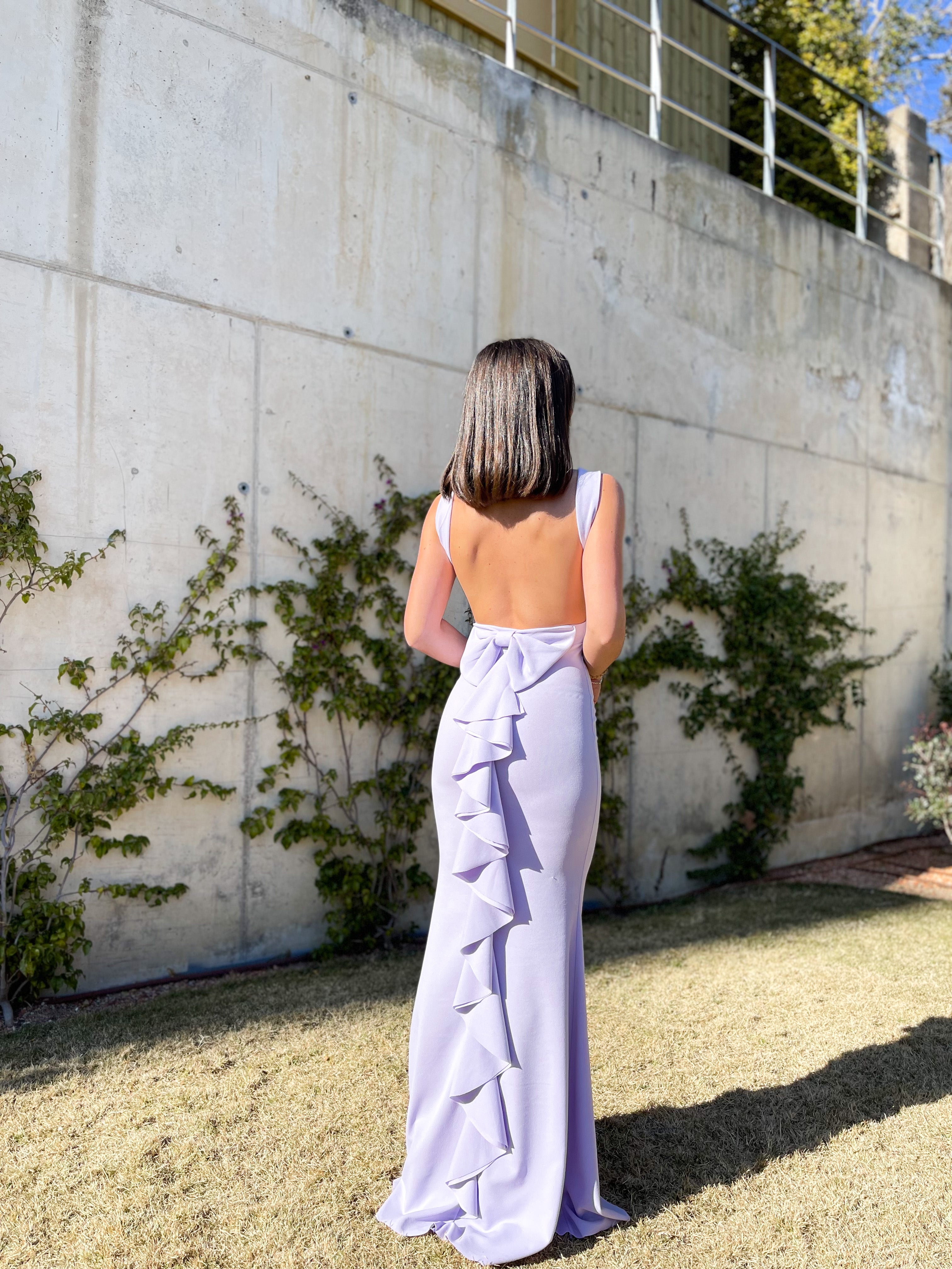 Lilac mermaid long dress