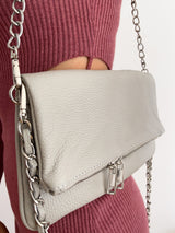 Leather bag ice chains