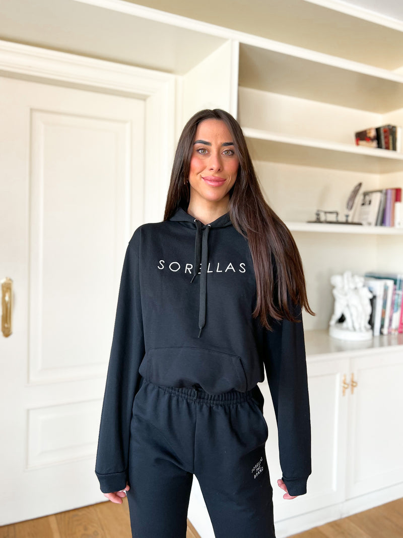 Sorellas hooded sweatshirt black