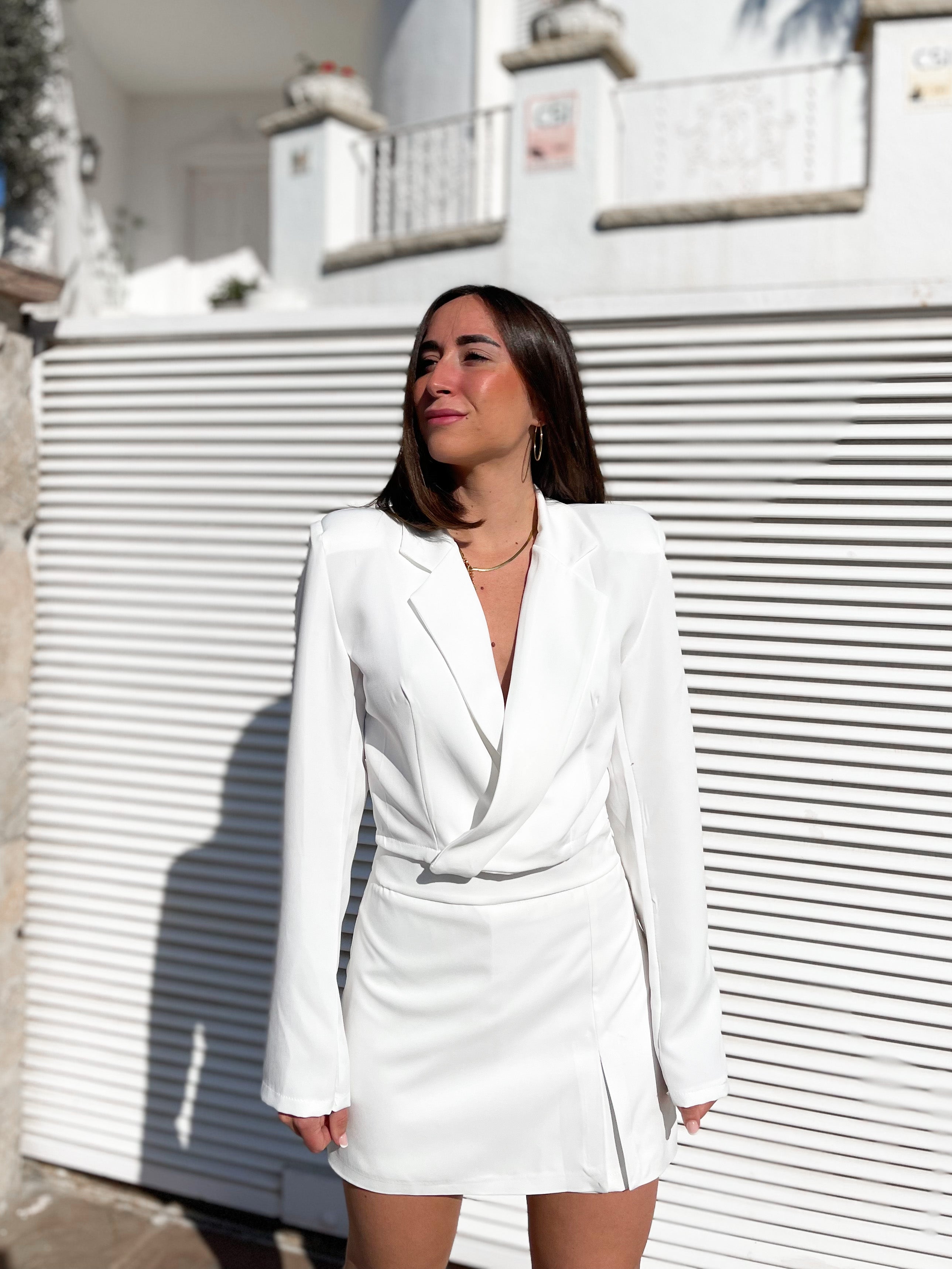 White skirt