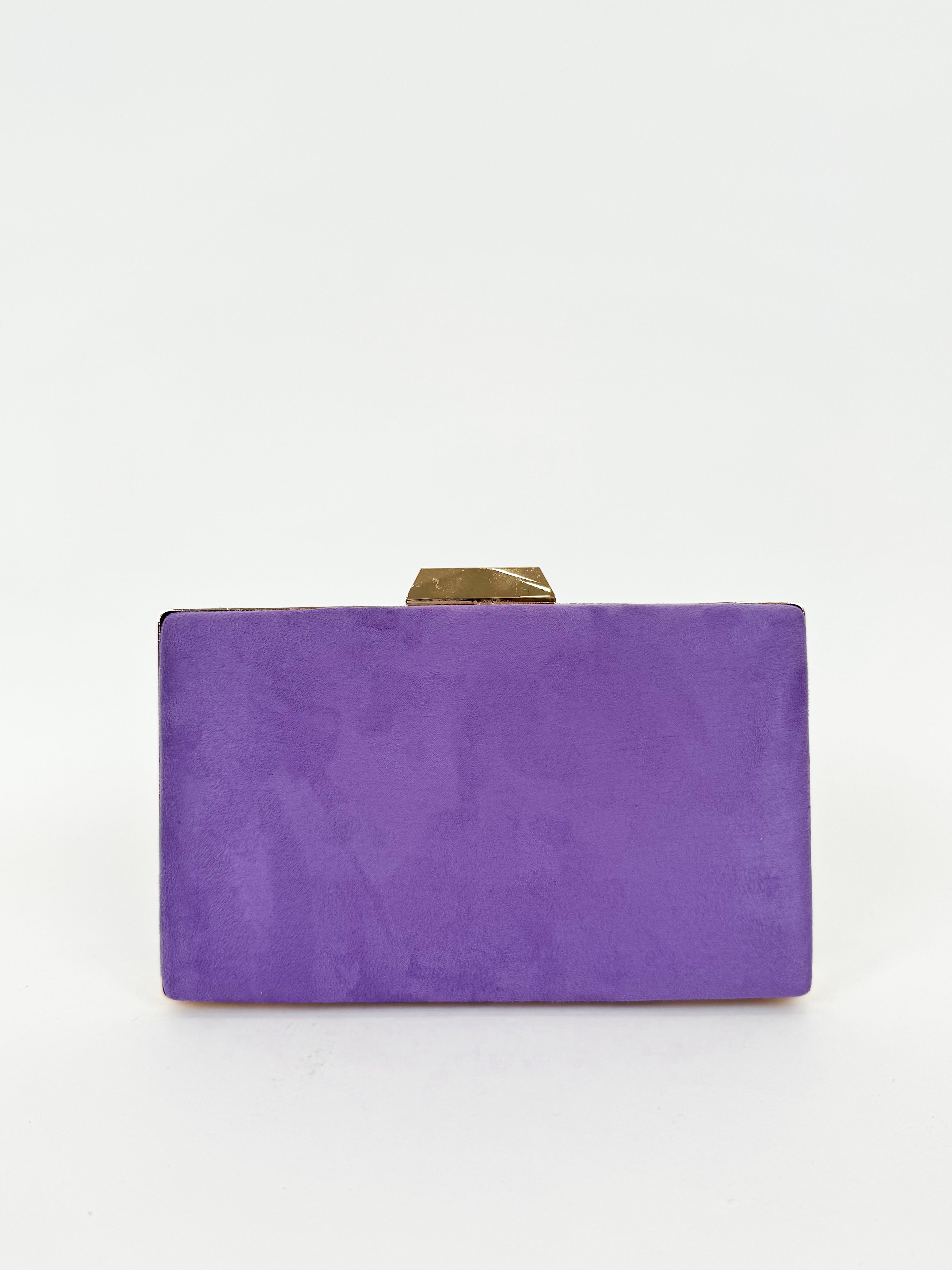 Pochette tressée lilas