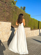 Robe corset mot blanc