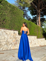 Robe corset mot bleu