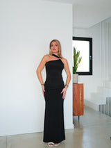 Robe longue noir anneau d'assim