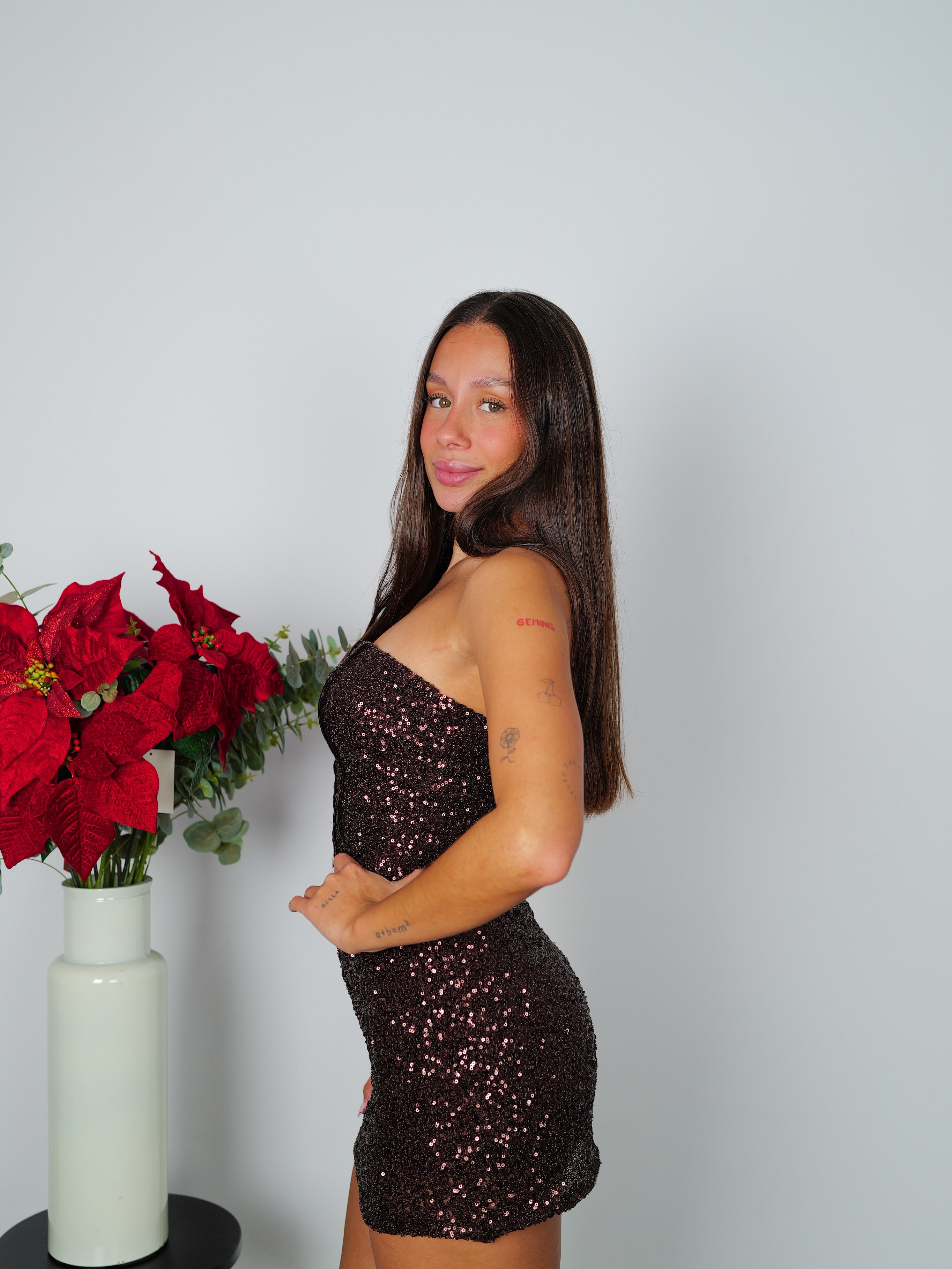 Robe à corset miniature en chocolat