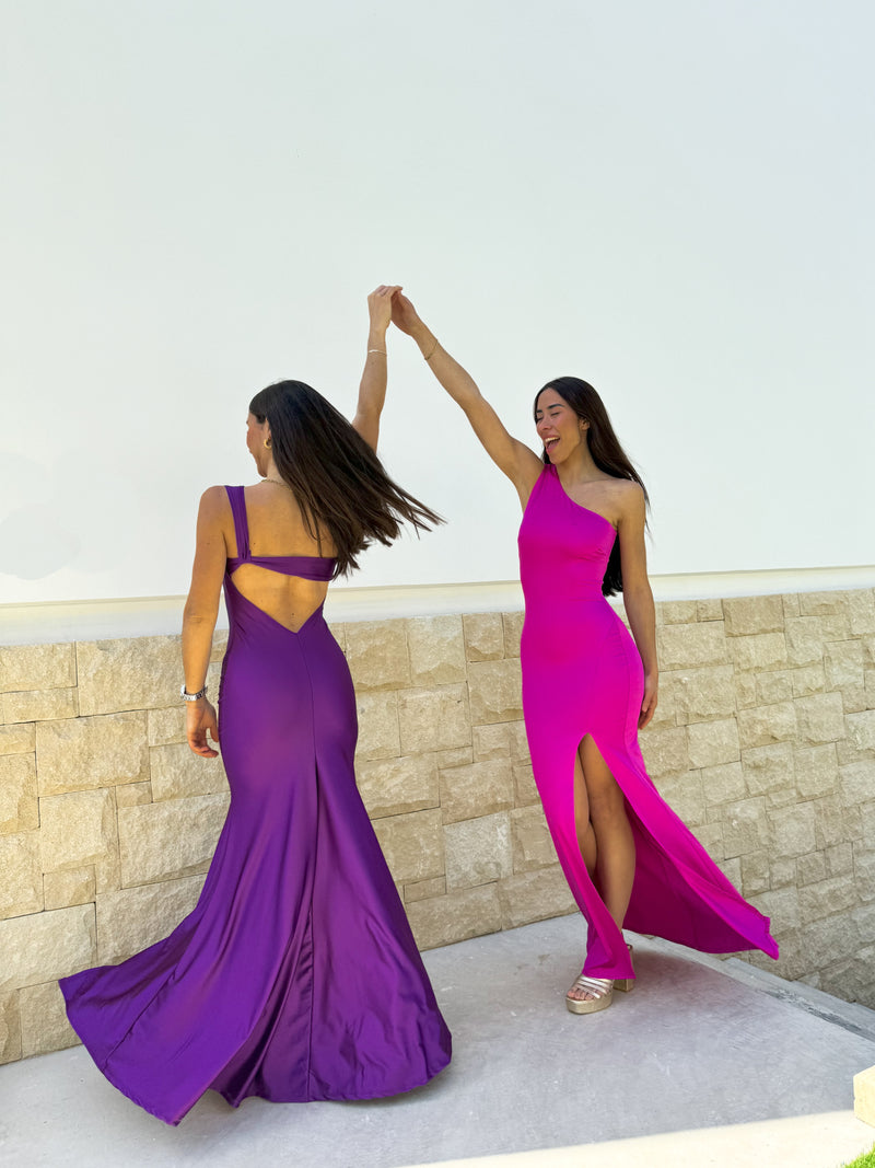 Robe asim dos noeud violet