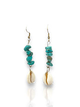 Boucles d'oreilles en pierres de turquoise