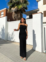 Robe de mots en plumes noires plumes lurex