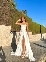 Robe corset mot blanc