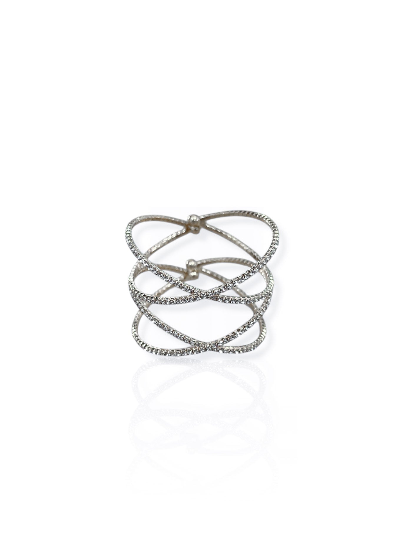 Bracelet croisé brillant argenté - Sorellas The Brand Barcelona S.L