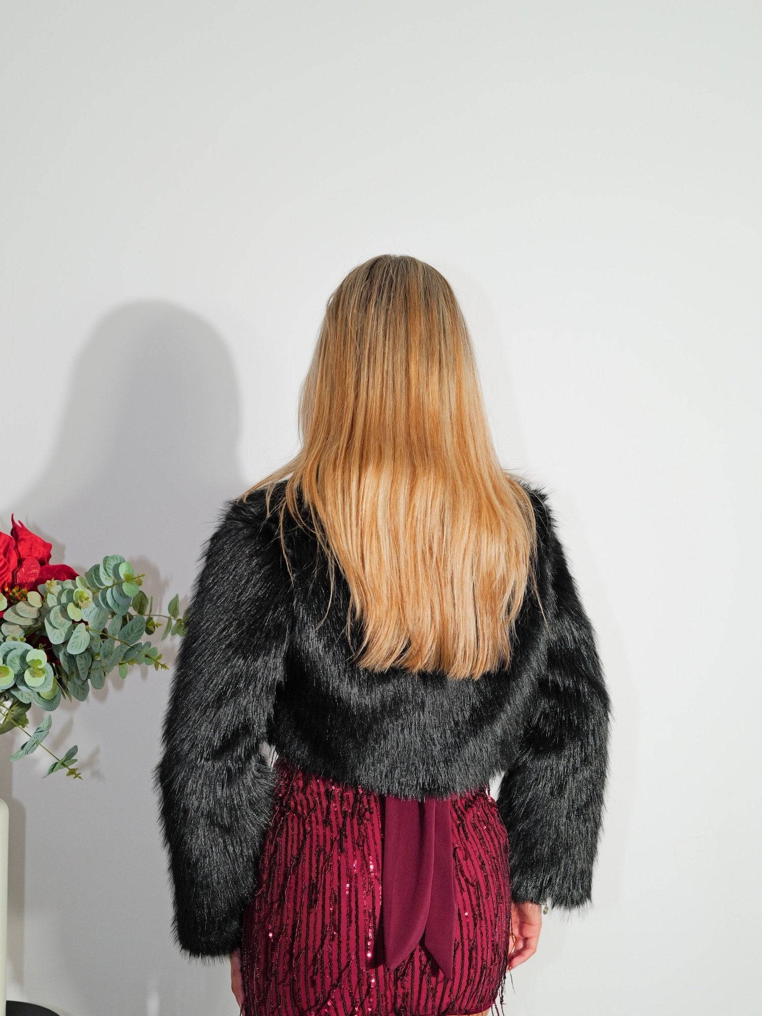 Veste en mini-fourrure noire - Sorellas The Brand Barcelona S.L