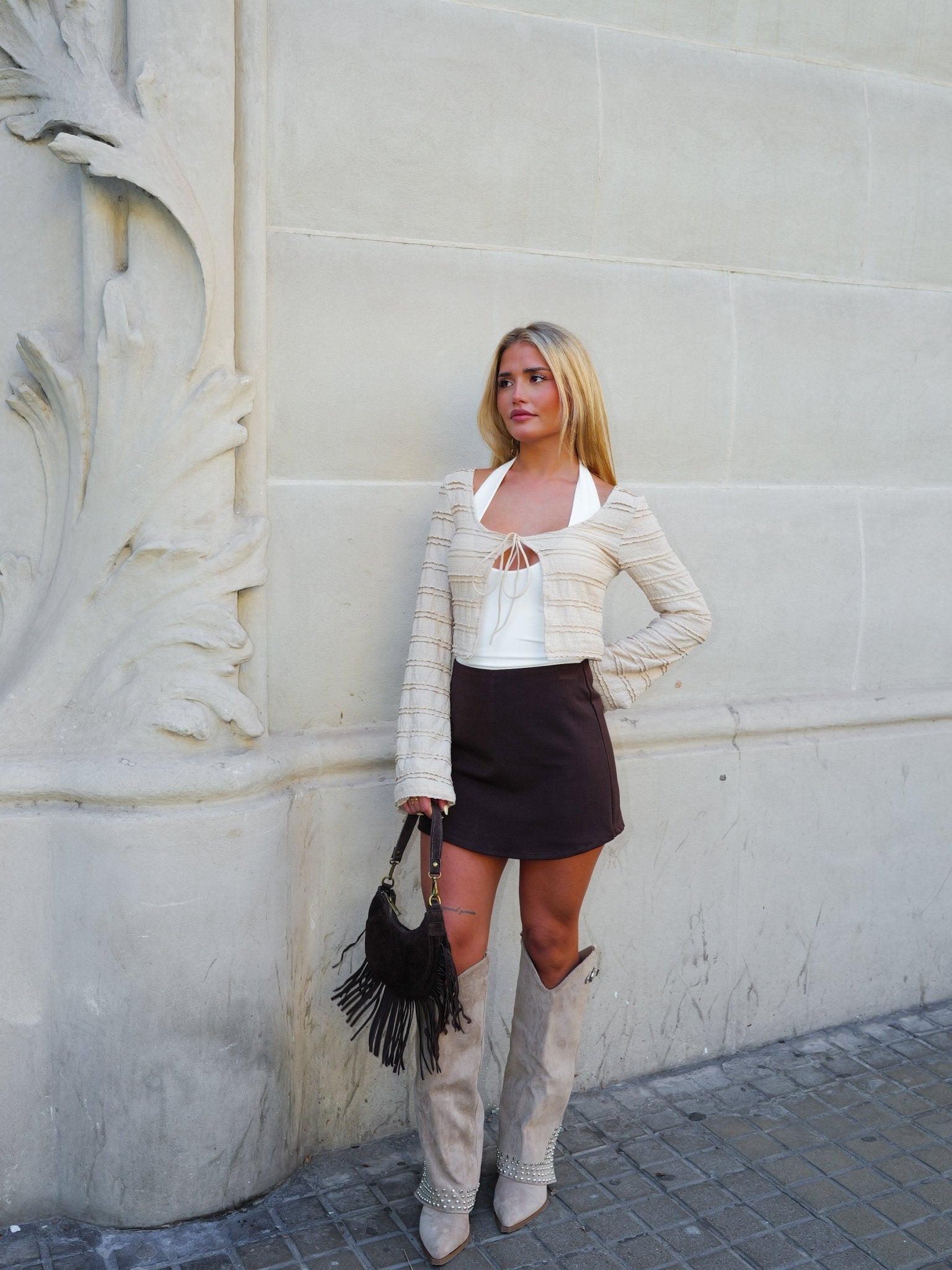 Jupe-culotte unie chocolat - Sorellas The Brand Barcelona S.L