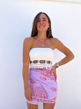 Sarong mauve d'Inde