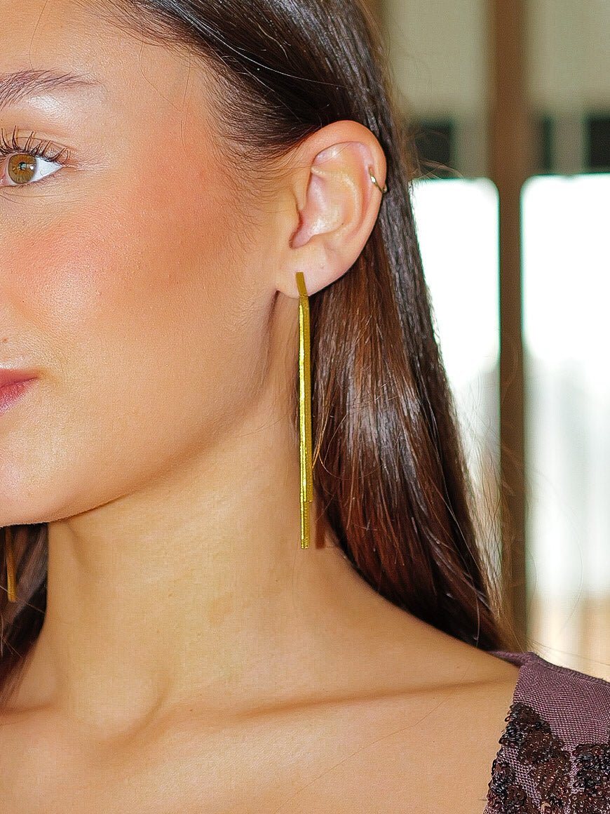 BOUCLES D'OREILLES chaîne dorées - Sorellas The Brand Barcelona S.L