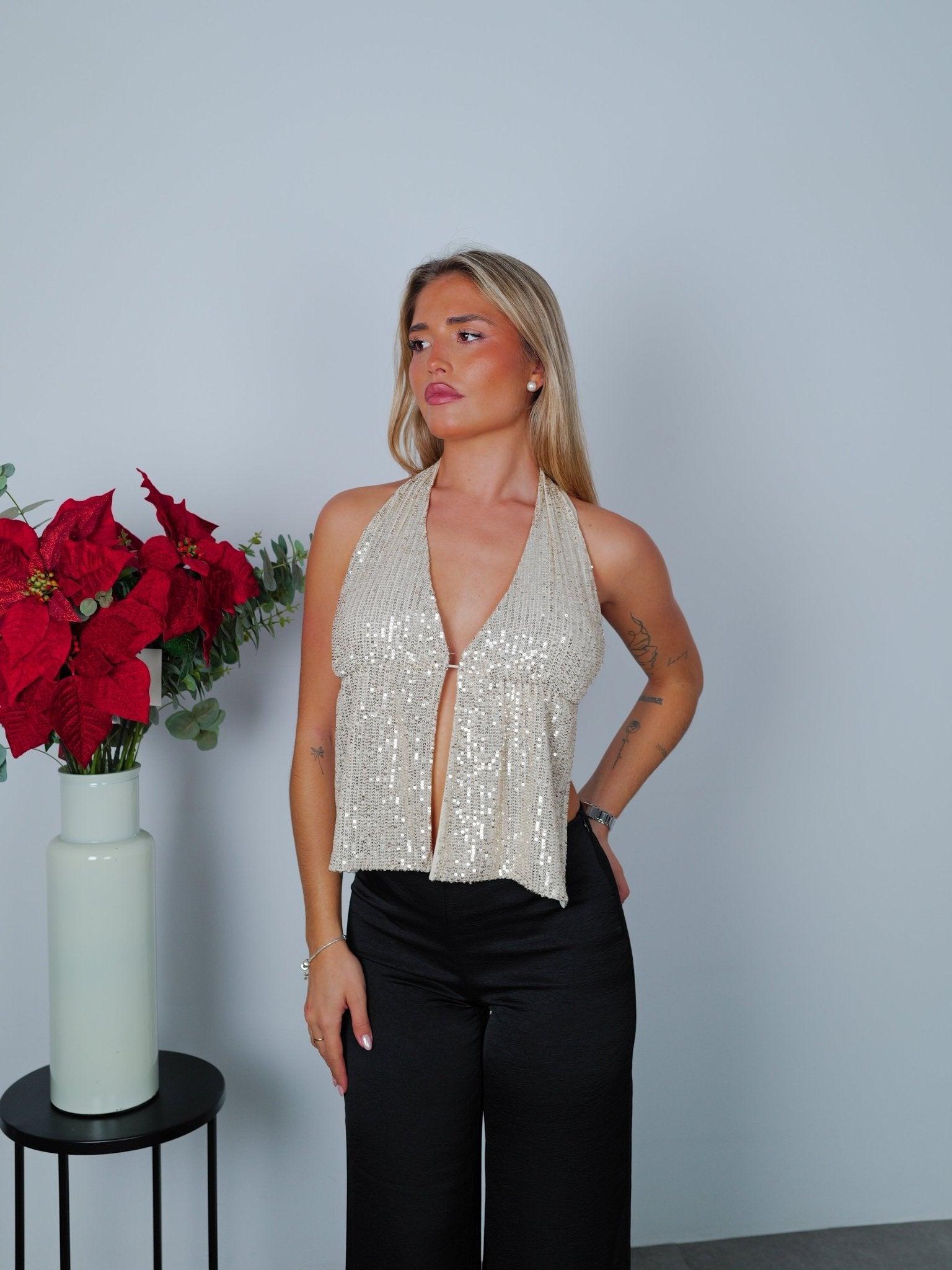 Top pailleté dos nu beige - Sorellas The Brand Barcelona S.L