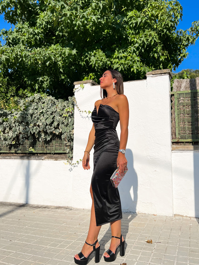 Robe midi noire