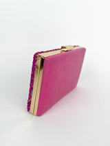 Pochette con ciottoli fucsia