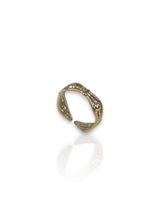 Anello con perline placcate oro