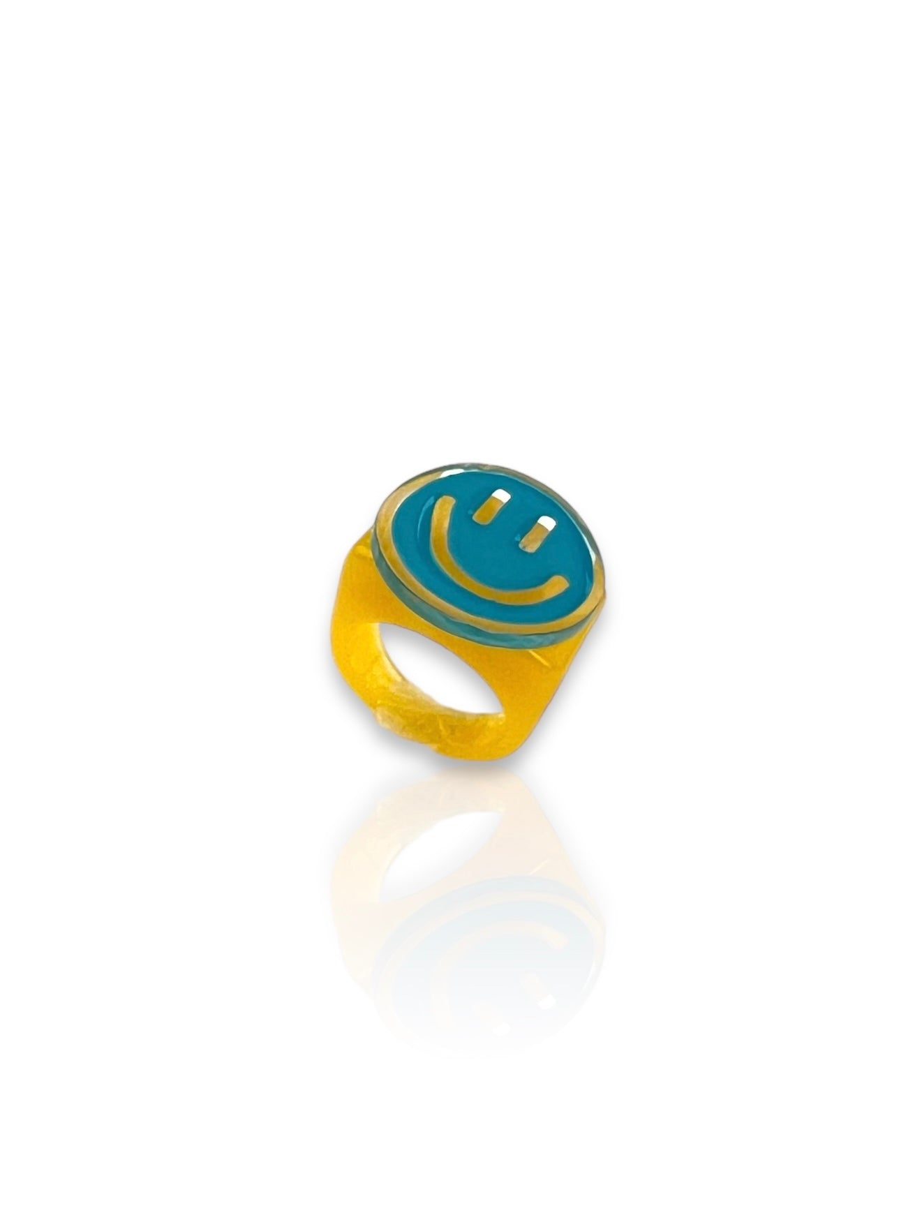 Anello felice grande blu