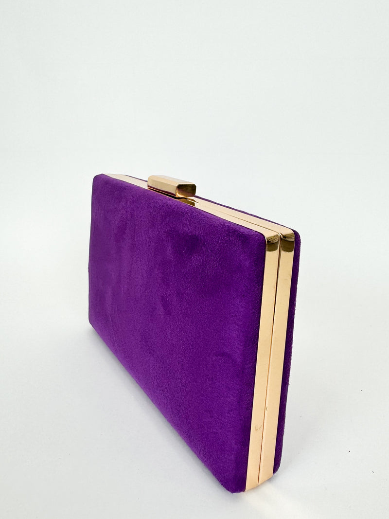 Pochette orizzontale viola