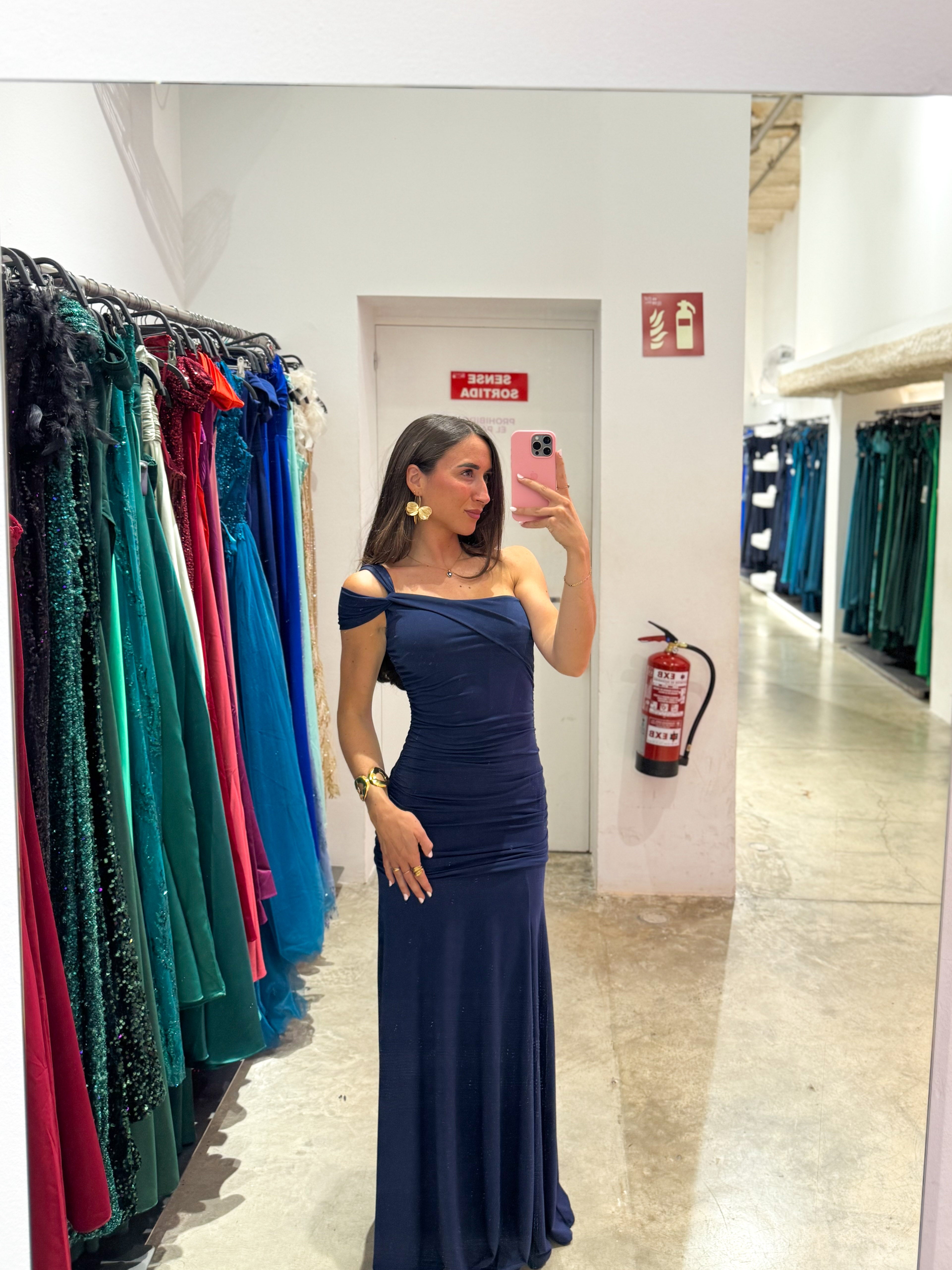 Abito con spalline annodate in stile navy