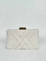 Pochette intrecciata beige