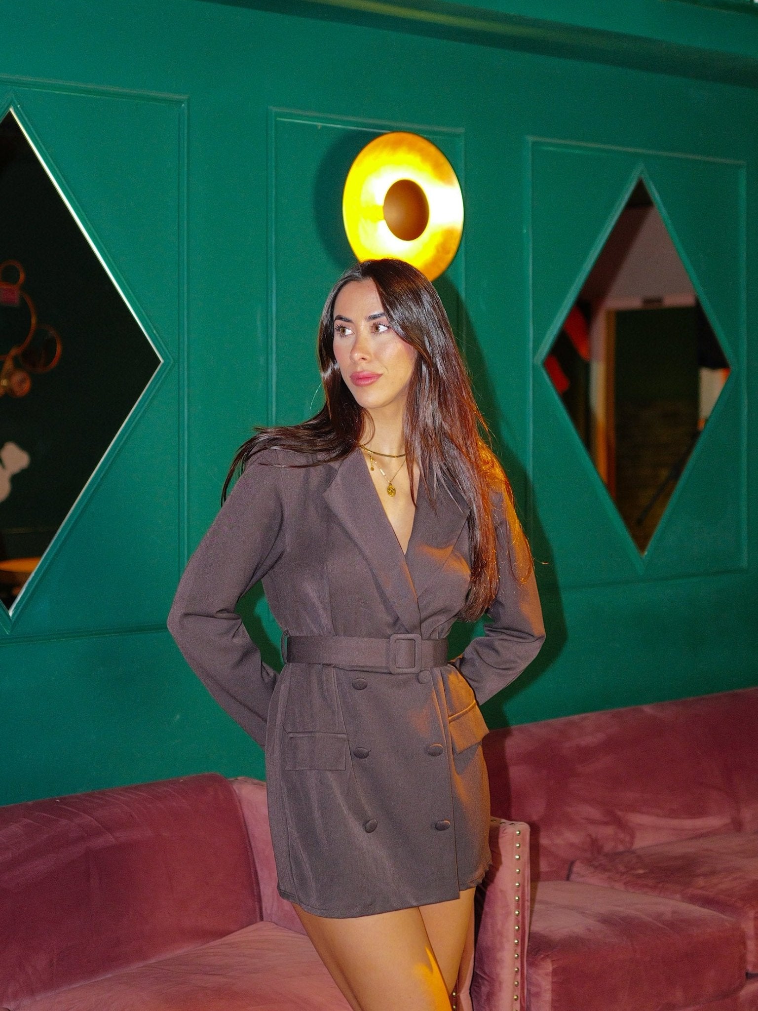 Tuta con risvolto marrone - Sorellas The Brand Barcelona S.L