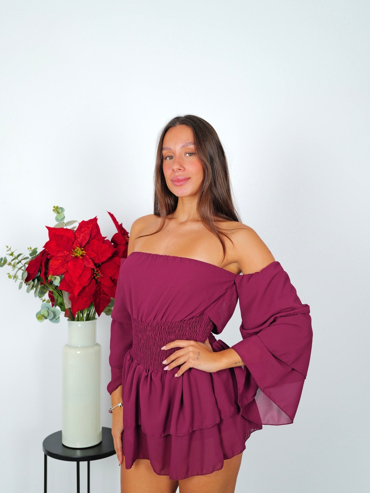 Tuta romantica bordeaux - Sorellas The Brand Barcelona S.L