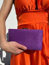 Pochette orizzontale viola