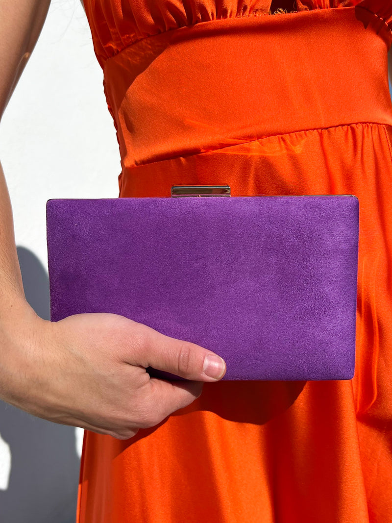 Pochette orizzontale viola