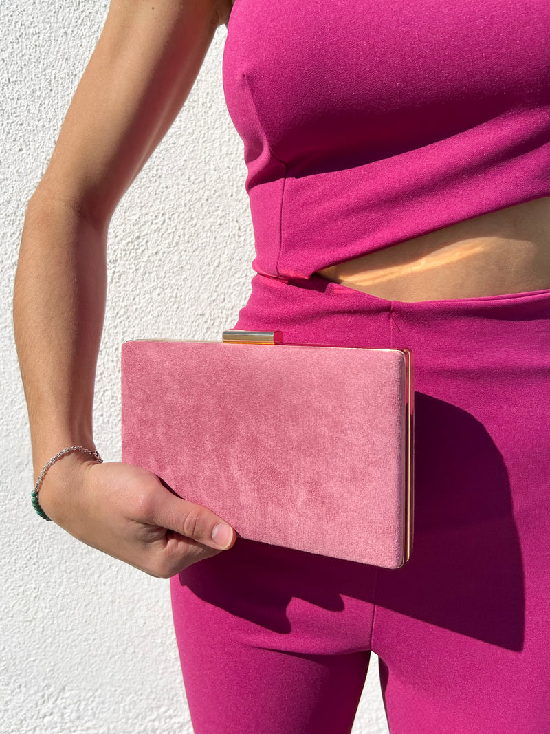 Pochette orizzontale rosa