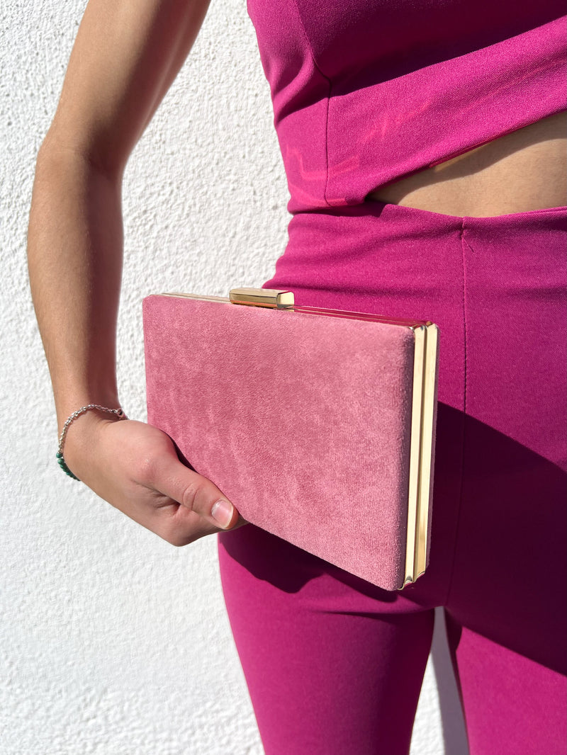 Pochette orizzontale rosa